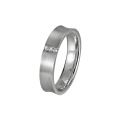 Concave Shape Fashion Nickle Free Nonallergenic Pure Titanium Wedding Rings Jewelry